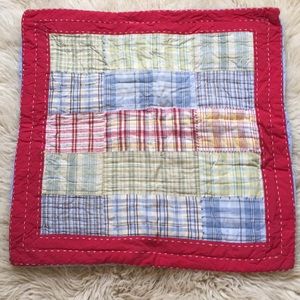 Pottery Barn Kids Euro madras pillow cover